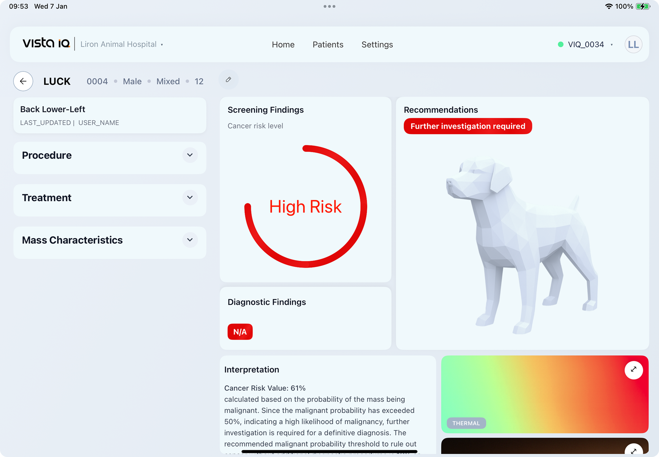 HT VISTA IQ Analysis Result